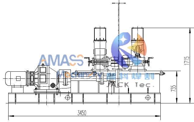 Машина для правки фланцев двутавровой балки HYJ-800