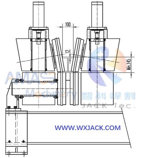 Рис.9 Станок для закругления кромок полок двутавровой балки 3