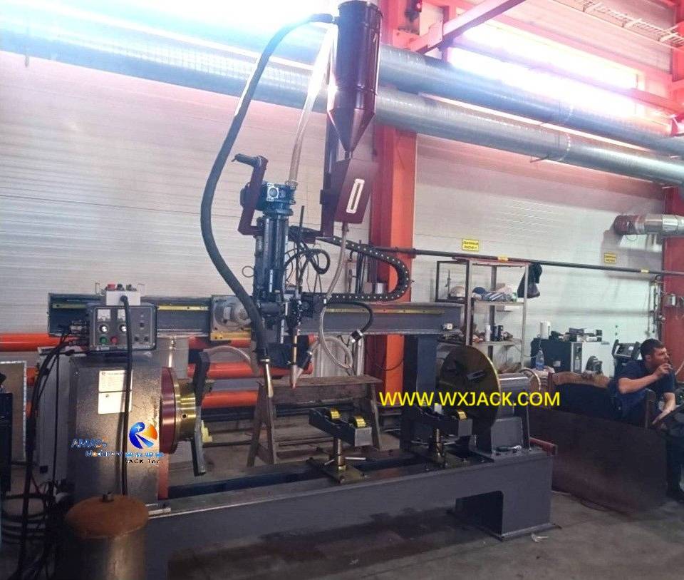 Машина для продольной и кольцевой обработки трубных фланцев