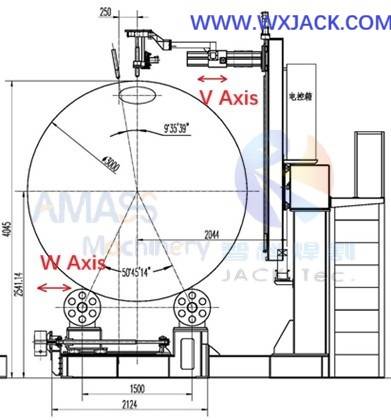 Рис. 7 7 Оси большая машина для резки труб 13 13