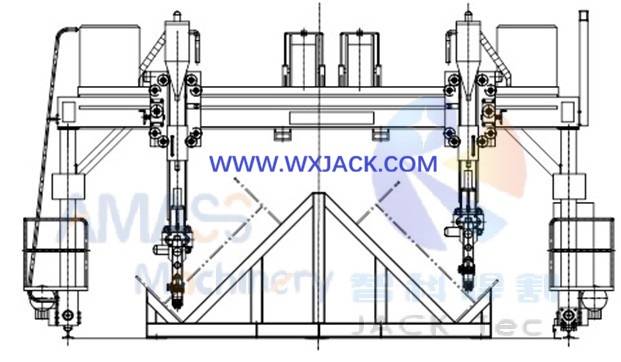 Рис. 8 Портальный сварочный аппарат двутавровой балки 1