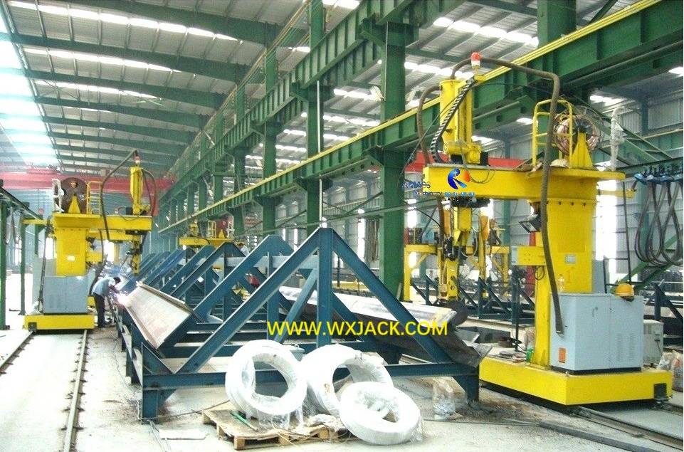 LHC -движущийся консольная кантиля IH BEAM Trolley Saw Wearding Machine