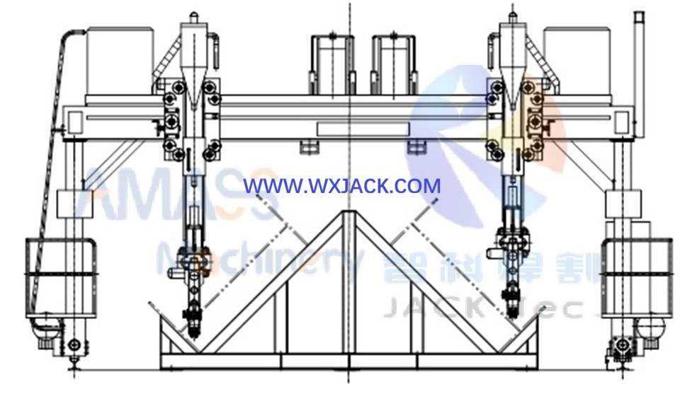 2 BOX IH Портальный сварочный аппарат с пилой для балок 1