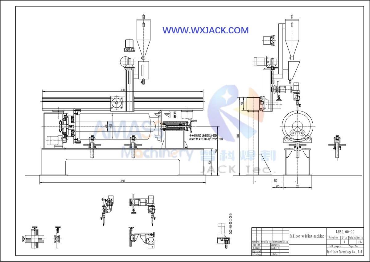 Машина для сварки продольных и кольцевых швов фланцев труб 13