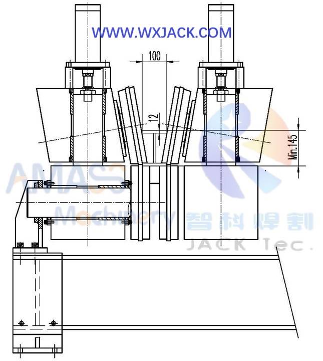 2 Станок для закругления кромок полок двутавровой балки 3