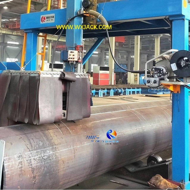 Машина для сварки заднего продольного шва 3-х труб 8