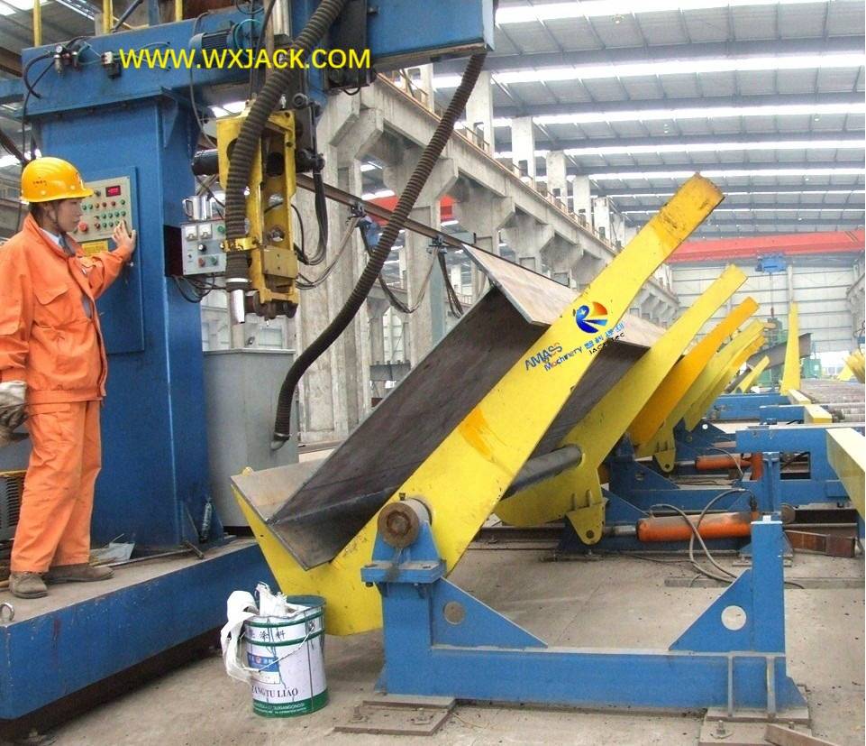 Box H Beam Oupurning Machine