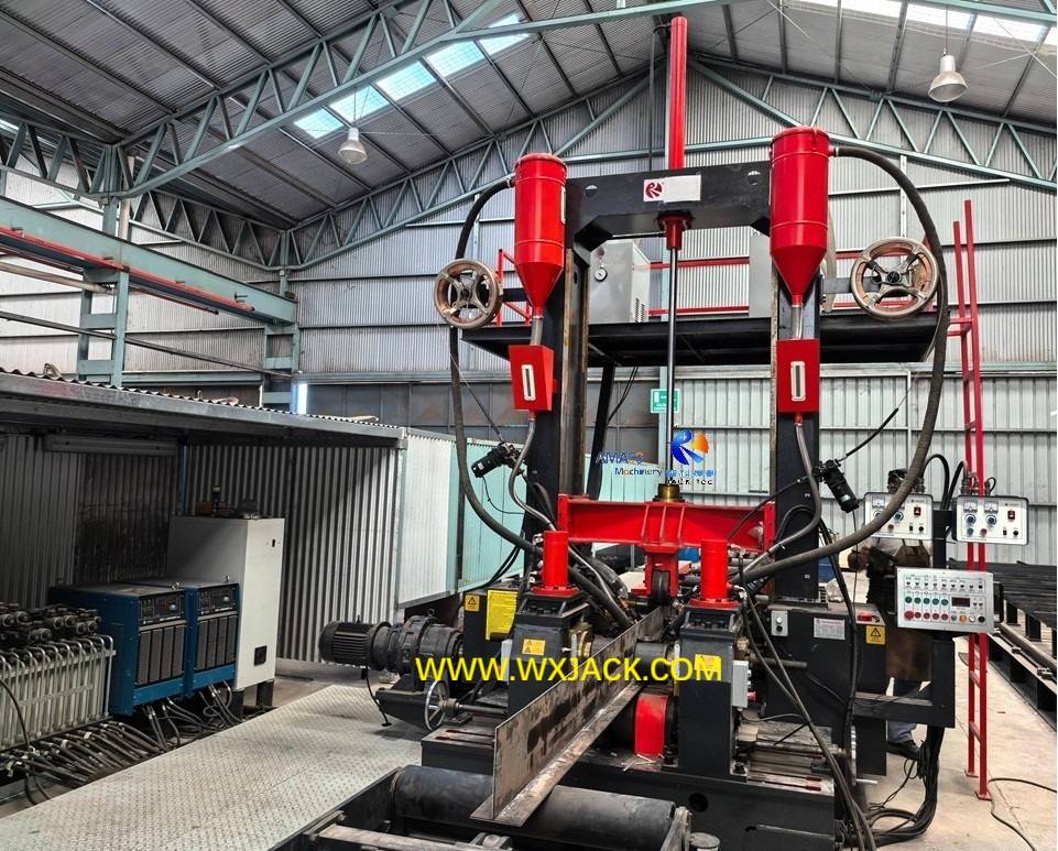 Вертикальный сварочный аппарат для двутавровых балок 3 в 1