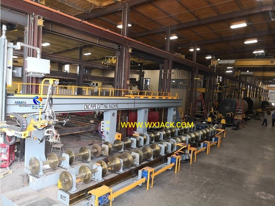 Большой станок для резки труб с ЧПУ