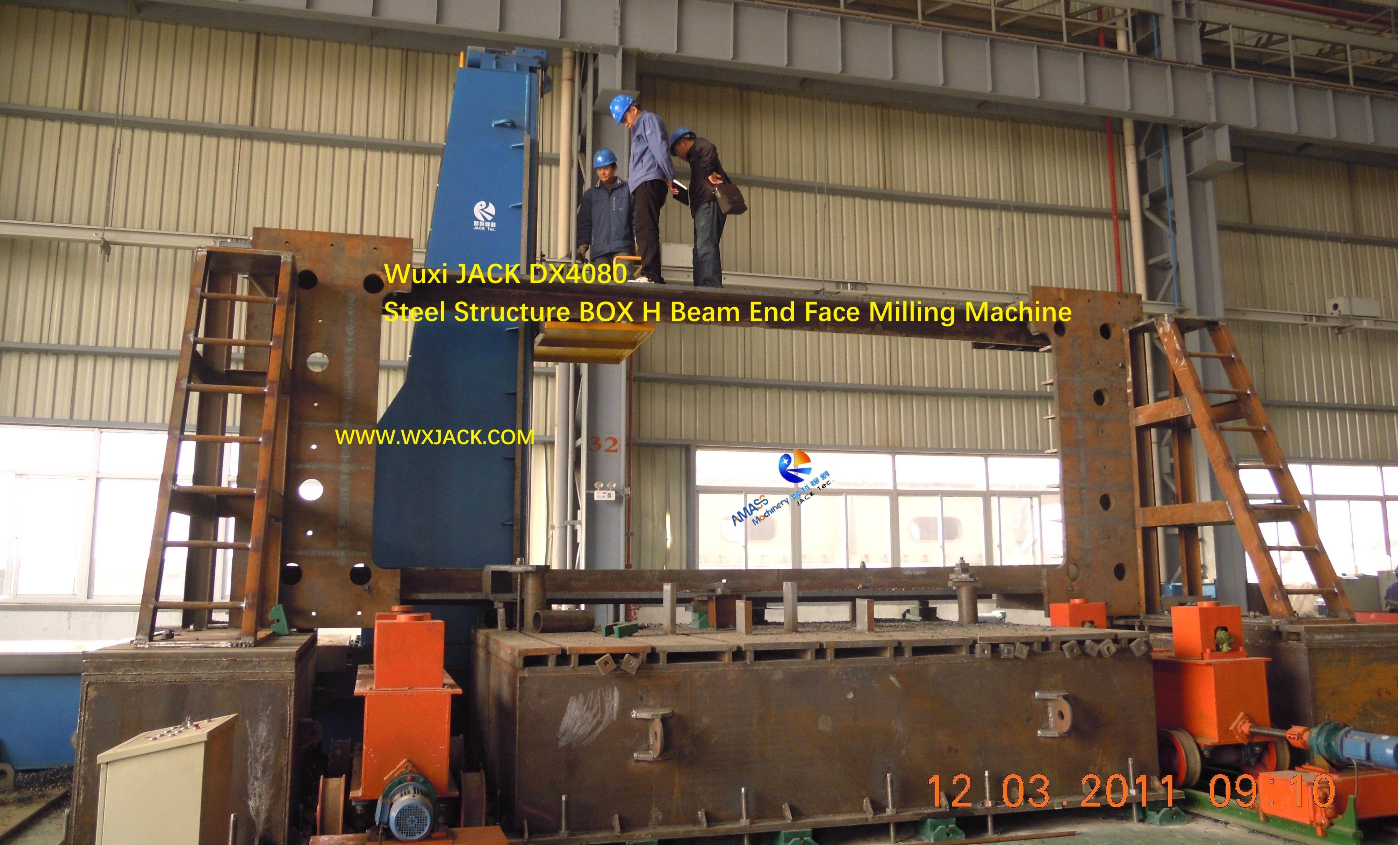 1 Steel Structure Pipe BOX I H Beam End Face Milling Machine 7
